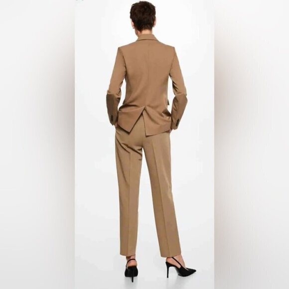 Mango, Women's Pleated suit trousers, Color: Medium Brown. Size: 1 (US). NWT. - Picture 10 of 11